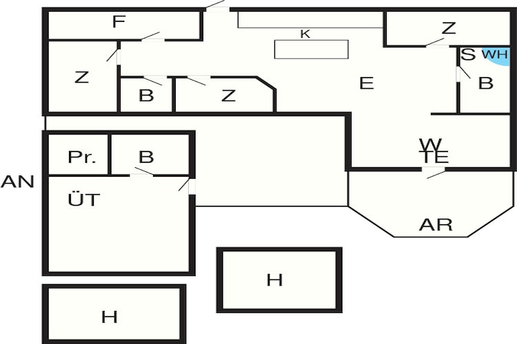 14 person holiday home in Løkken-Floor plan