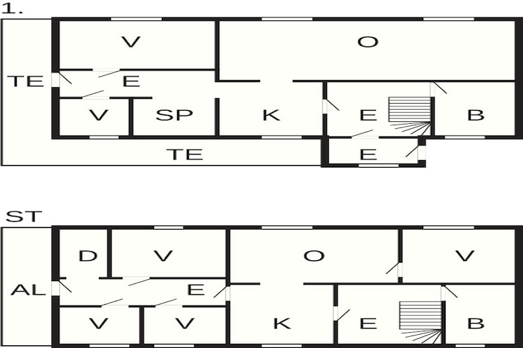 9 persoons vakantie huis in KORTGARDEN-Plattegrond