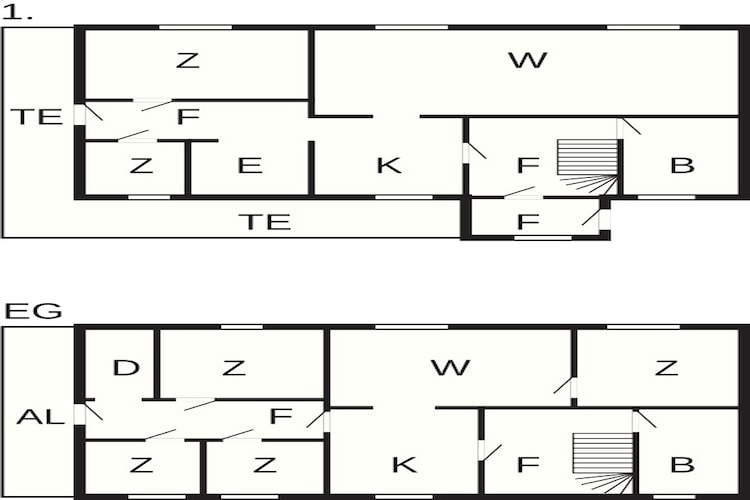 9 persoons vakantie huis in KORTGARDEN-Plattegrond