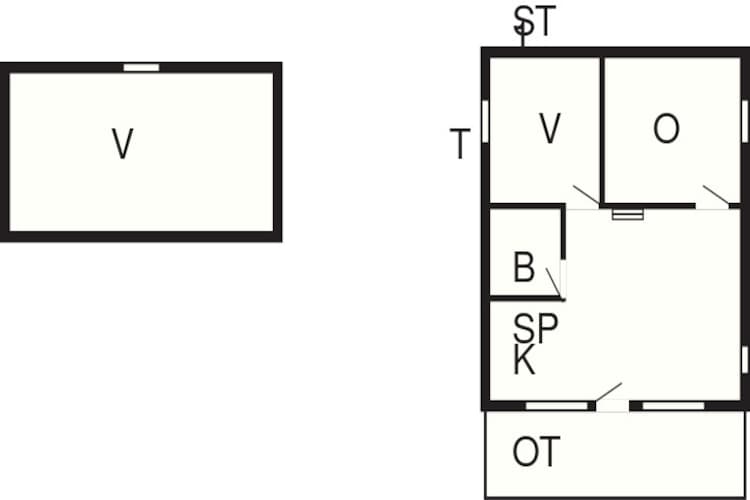 6 person holiday home in Hovborg-Floor plan