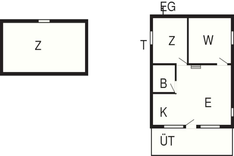 6 person holiday home in Hovborg-Floor plan