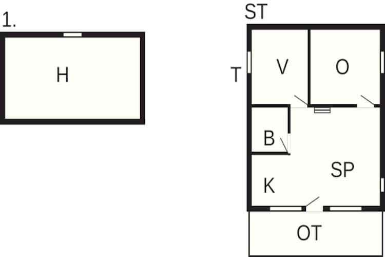 6 persoons vakantie huis in Hovborg - Plattegrond