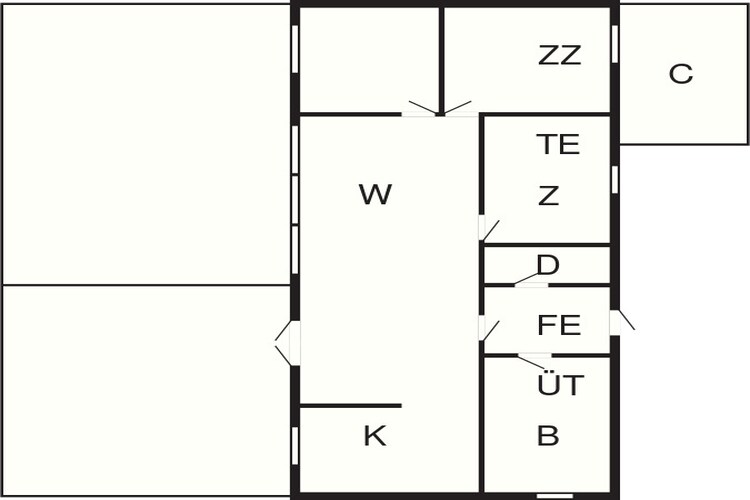 6 persoons vakantie huis in Hurup Thy-Plattegrond