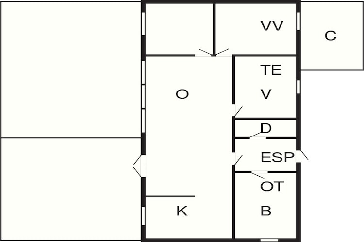 6 persoons vakantie huis in Hurup Thy-Plattegrond
