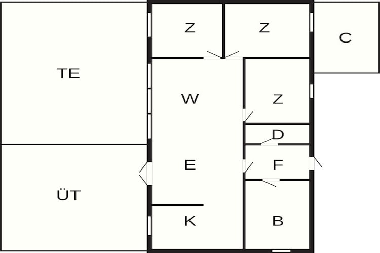 6 persoons vakantie huis in Hurup Thy - Plattegrond