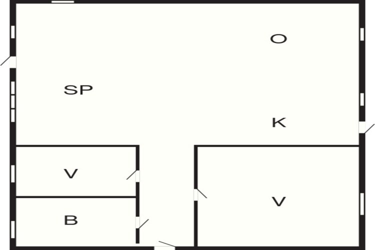 4 persoons vakantie huis in Store Fuglede-Plattegrond