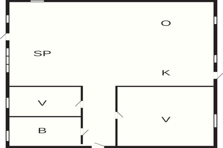 4 persoons vakantie huis in Store Fuglede-Plattegrond