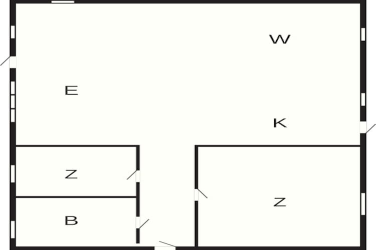 4 persoons vakantie huis in Store Fuglede-Plattegrond