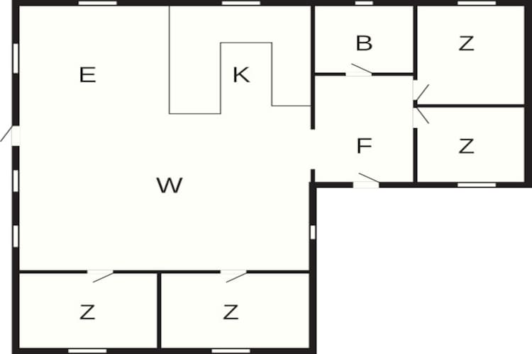8 person holiday home in Rømø-Floor plan