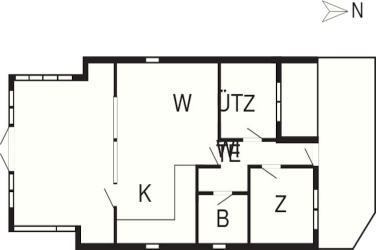 4 Personen Ferienhaus in Odder-Grundriss