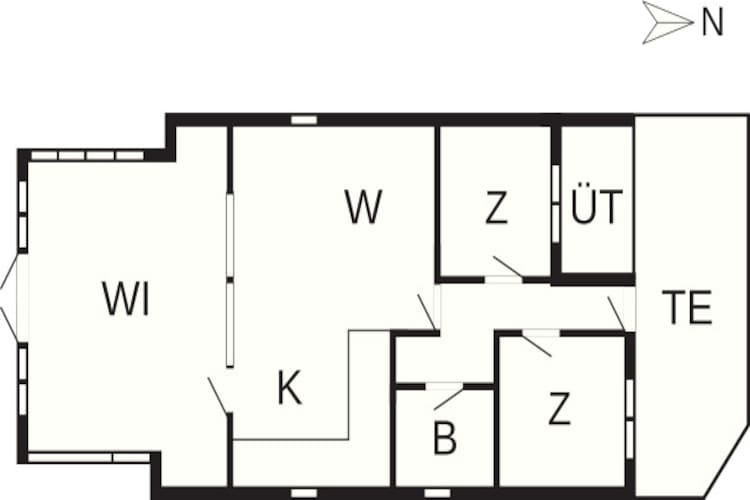 4 persoons vakantie huis in Odder - Plattegrond