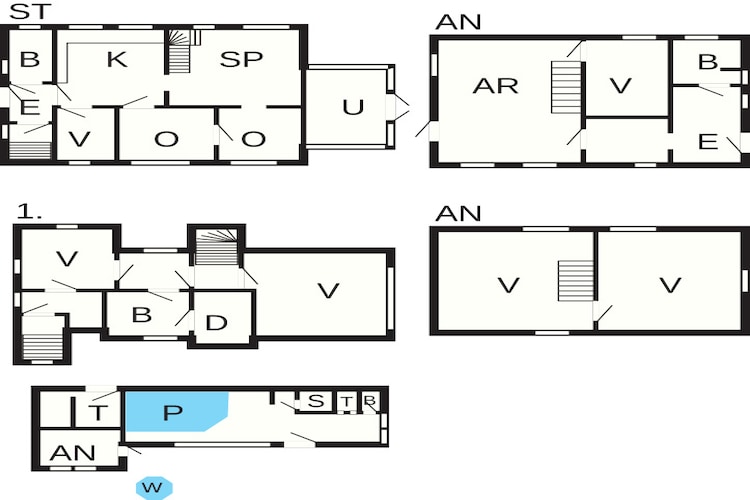 20 persoons vakantie huis in Ringkøbing-Plattegrond