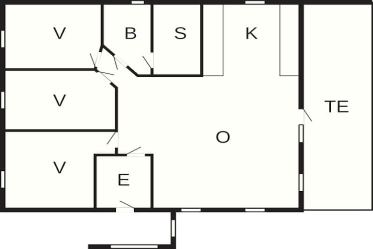 Maison de vacances pour 6 a Hejls - Plan