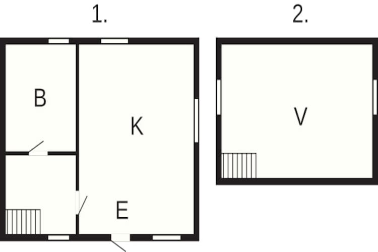 2 person holiday home in NÄSSJÖ - Floor plan