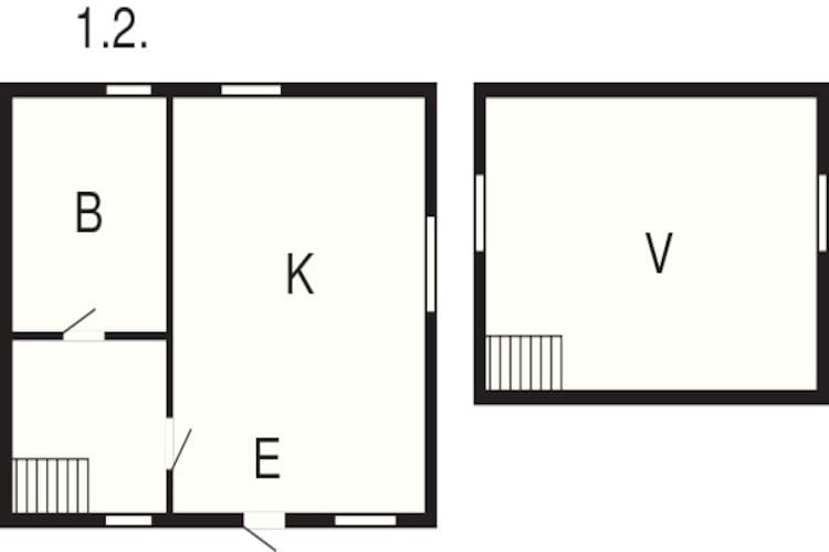 2 Personen Ferienhaus in NÄSSJÖ - Grundriss