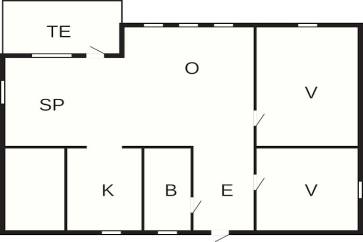 4 persoons vakantie huis in Heberg - Plattegrond