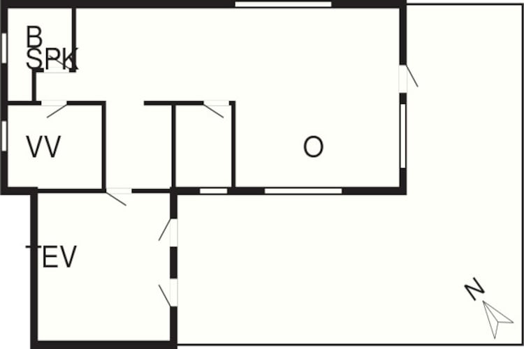 6 persoons vakantie huis in Jerup-Plattegrond