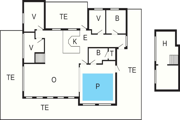 8 persoons vakantie huis in Hjørring-Plattegrond