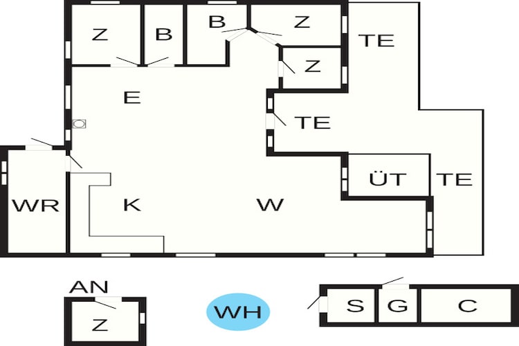 8 persoons vakantie huis in Hemmet-Plattegrond