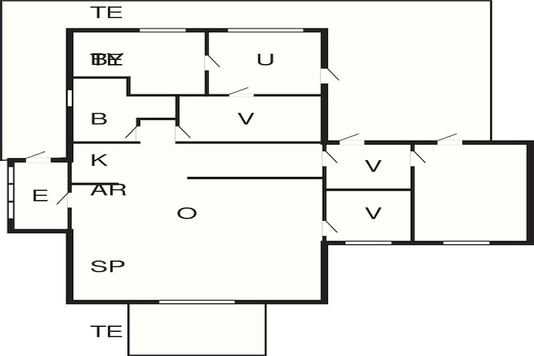 6 persoons vakantie huis in Esbjerg V-Plattegrond