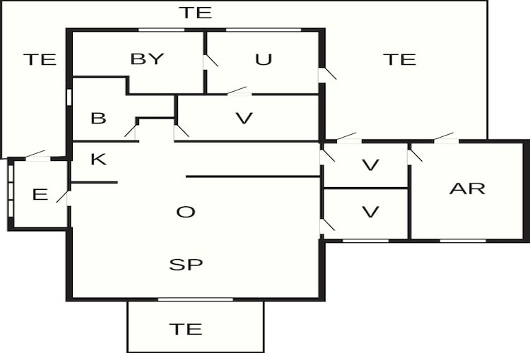 6 persoons vakantie huis in Esbjerg V-Plattegrond