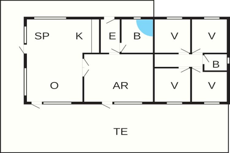 10 persoons vakantie huis in Ansager-Plattegrond