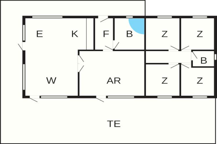 10 Personen Ferienhaus in Ansager-Grundriss