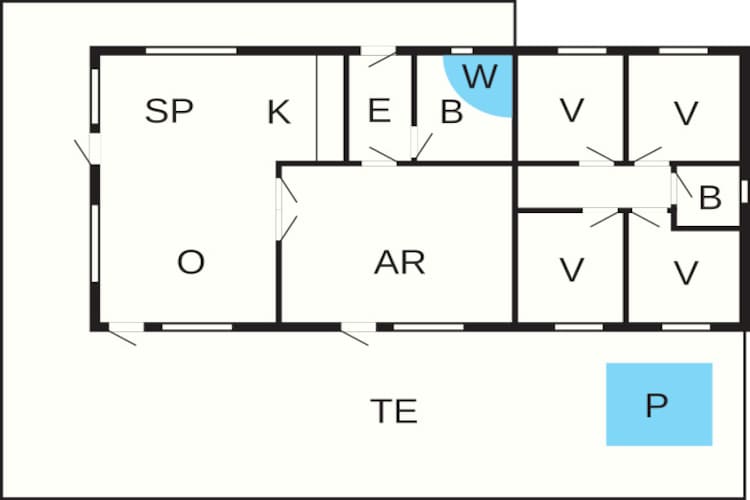 10 persoons vakantie huis in Ansager - Plattegrond