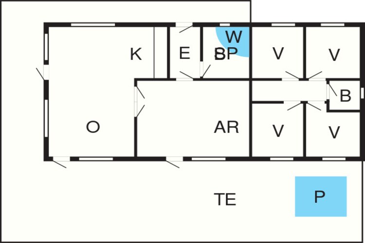 10 persoons vakantie huis in Ansager - Plattegrond
