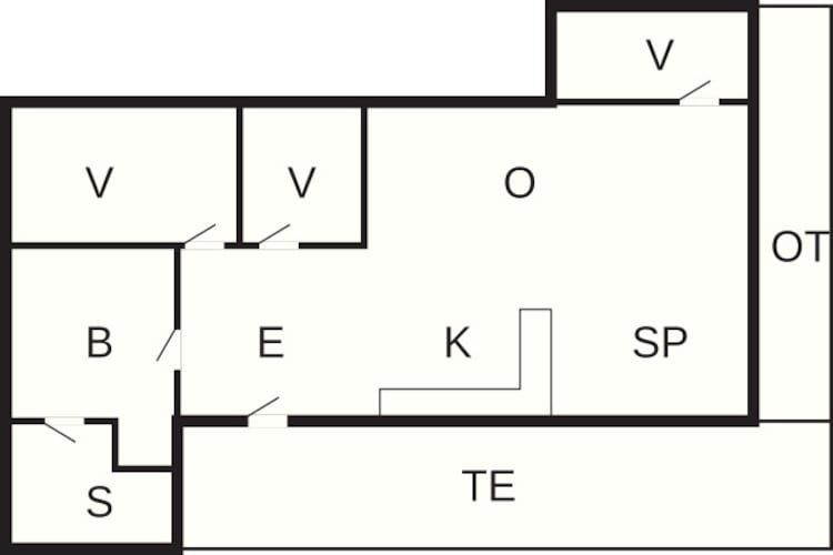 8 persoons vakantie huis in Ebeltoft-Plattegrond