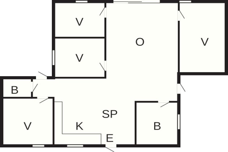 8 persoons vakantie huis in Ansager-Plattegrond