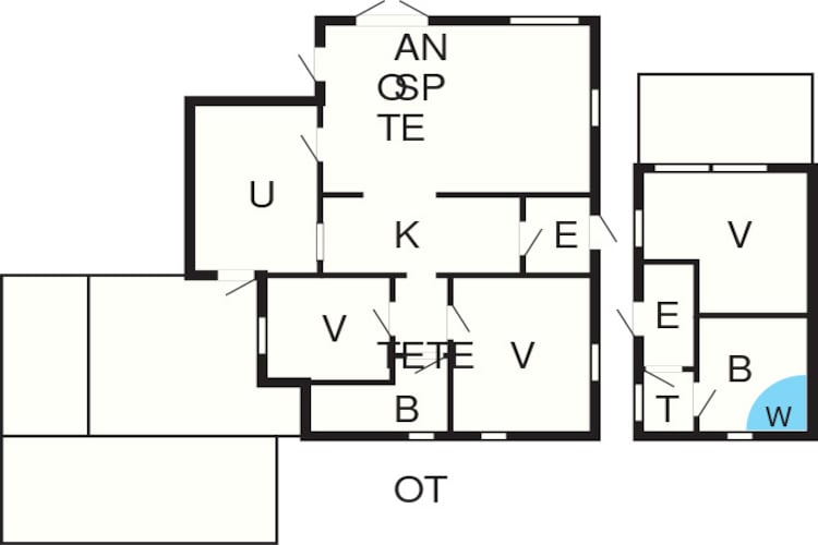 6 persoons vakantie huis in Gørlev-Plattegrond