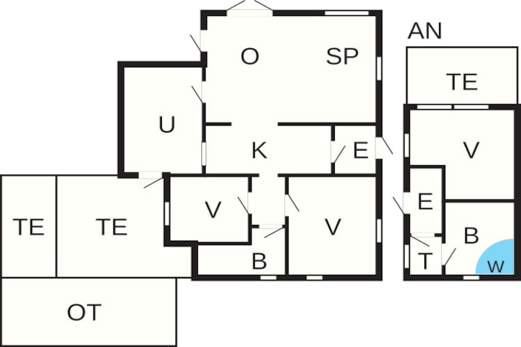 6 persoons vakantie huis in Gørlev-Plattegrond