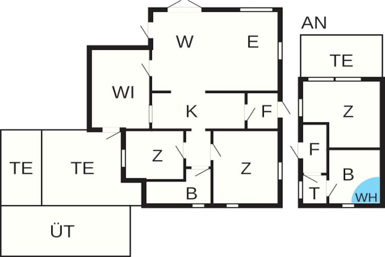 6 persoons vakantie huis in Gørlev-Plattegrond