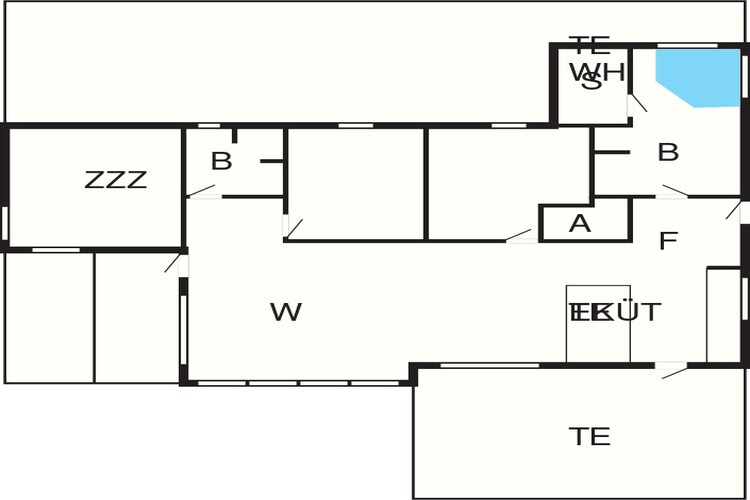 6 persoons vakantie huis in Løkken-Plattegrond