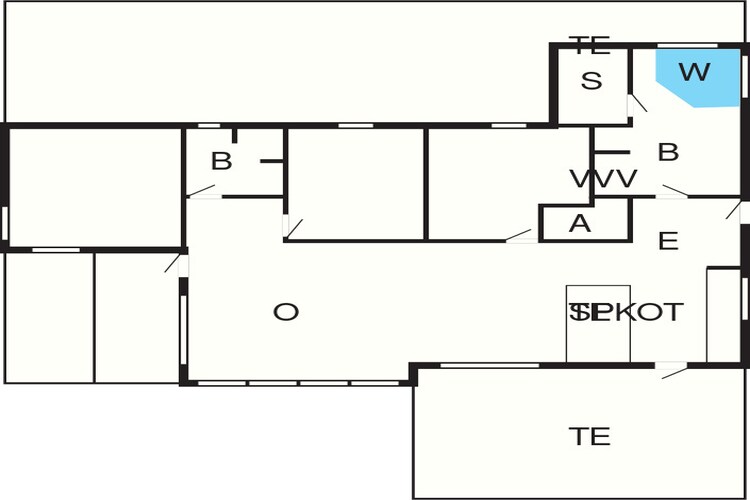 6 persoons vakantie huis in Løkken-Plattegrond