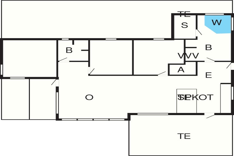 6 persoons vakantie huis in Løkken - Plattegrond