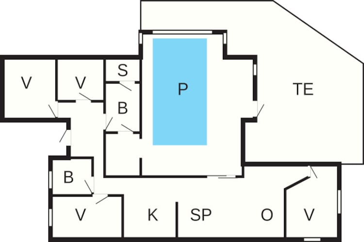 8 person holiday home in Nexø - Floor plan