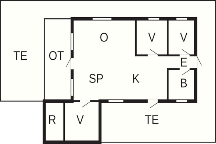 Maison de vacances pour 6 a Hadsund - Plan