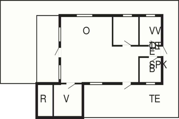 6 person holiday home in Hadsund - Floor plan