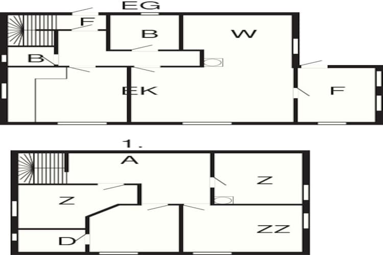 Maison de vacances pour 10 a Stordal-Plan d'étage