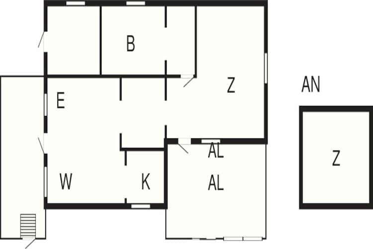 Maison de vacances pour 8 a BERGKVARA - Plan