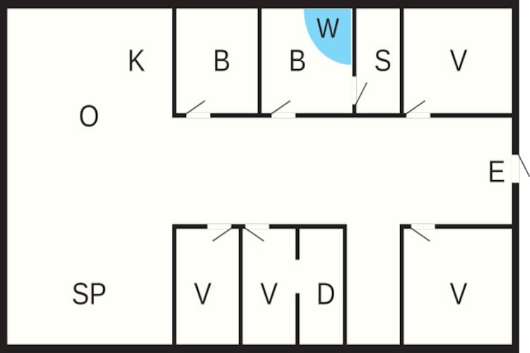 8 persoons vakantie huis in Løkken-Plattegrond