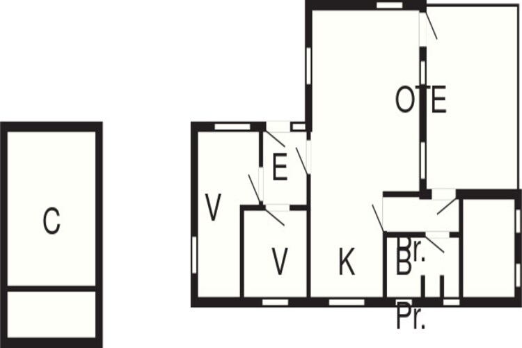 4 persoons vakantie huis in Oksbøl-Plattegrond
