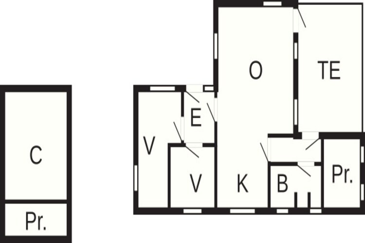 4 persoons vakantie huis in Oksbøl-Plattegrond