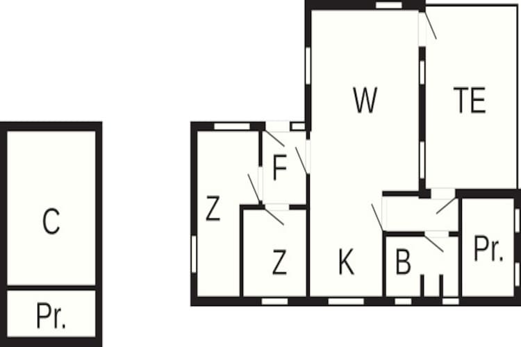 4 persoons vakantie huis in Oksbøl-Plattegrond
