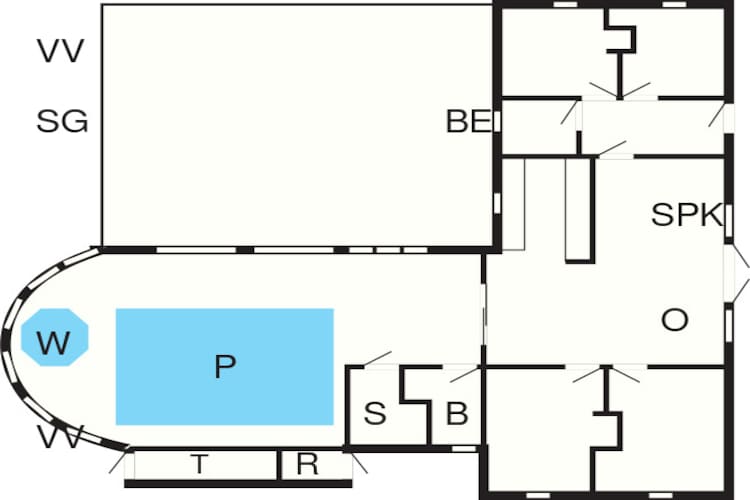 10 persoons vakantie huis in Ringkøbing-Plattegrond