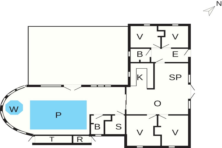 10 persoons vakantie huis in Ringkøbing - Plattegrond