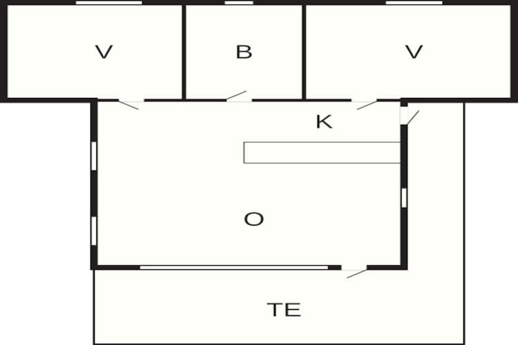 6 person holiday home in Nibe - Floor plan