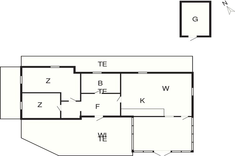 5 persoons vakantie huis in Glesborg-Plattegrond